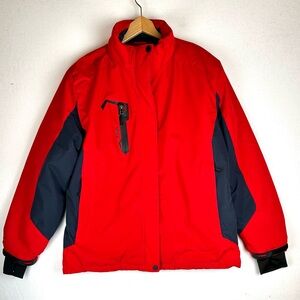 TSLA Women Winter Zip Ski Jacket Waterproof Insulated No Hood Warm XL